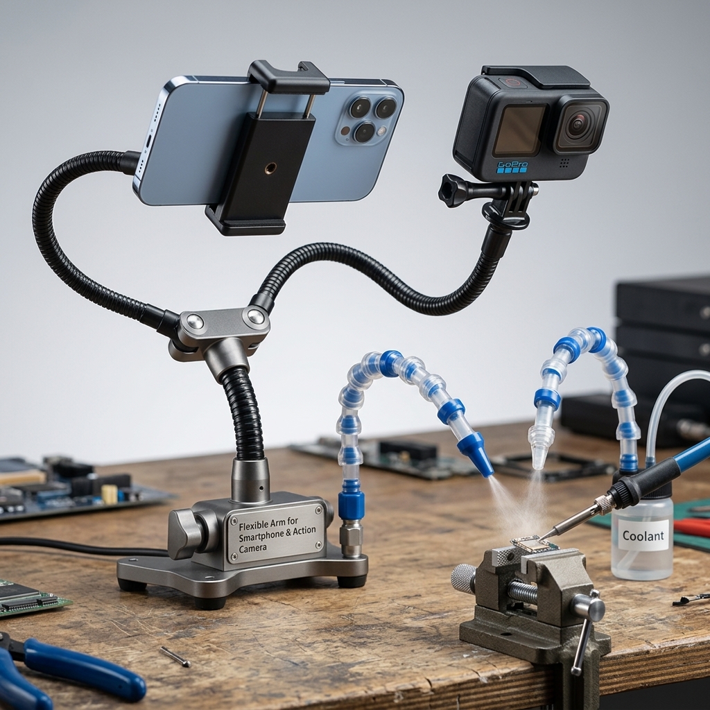 Flexible Arm for Smartphone & Action Camera application scene